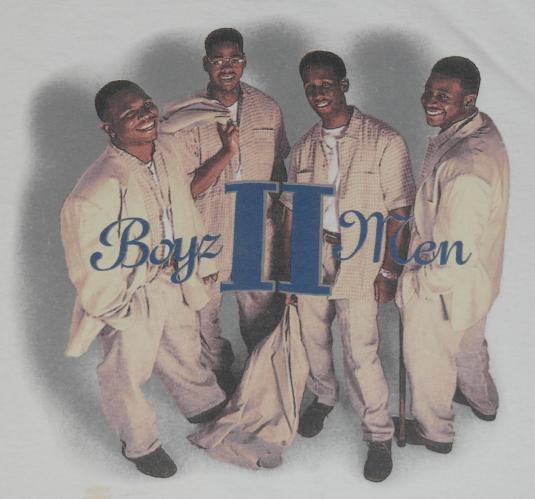 Vintage 1990s BOYS II MEN BOYS2MEN ORIGINAL CONCERT T-Shirt