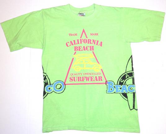 Vintage 1980s California Beach Company Surfing T-Shirt