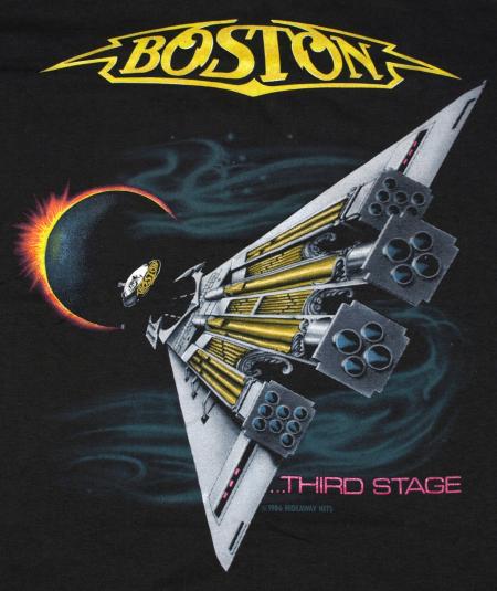 Vintage 1987 BOSTON Third Stage Tour Shirt 80s DEADSTOCK