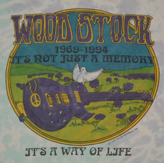 Vintage Woodstock '94 25th Anniversary T-Shirt 1990s