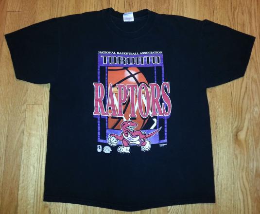 90s Toronto Raptors T-Shirt NBA Basketball Old Logo XL