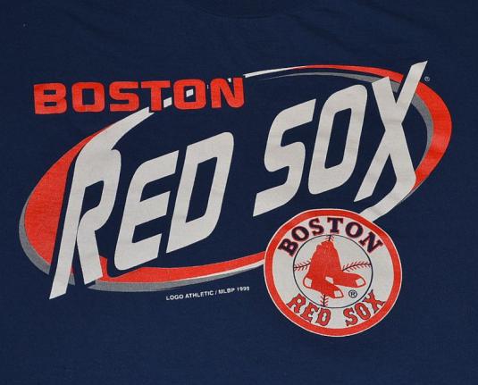 Vintage 90s LOGO ATHLETIC MLB Boston Red Sox T-Shirt - L, XL