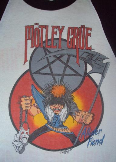 VINTAGE MOTLEY CRUE ALLISTER FIEND 1985 TOUR