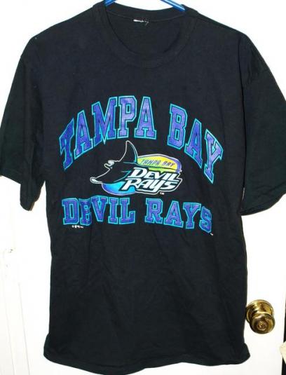 Vintage 1995 Tampa Bay Devil Rays Block Letter T-shirt