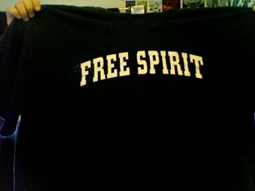 Vintage Free Spirit navy shirt tee Vintage Free Spirit navy shirt tee