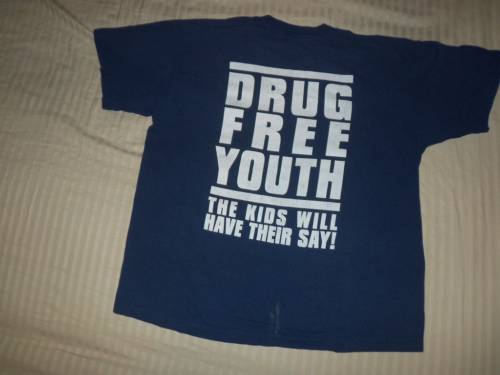 Vintage Battery Drug Free Youth shirt tee