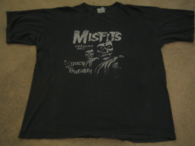 Vintage Misfits Legacy Of Brutality Plan 9 shirt tee