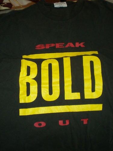 Vintage Speak Out. tee