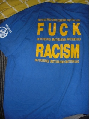 Vintage BROTHERHOOD Fuck Racism shirt tee