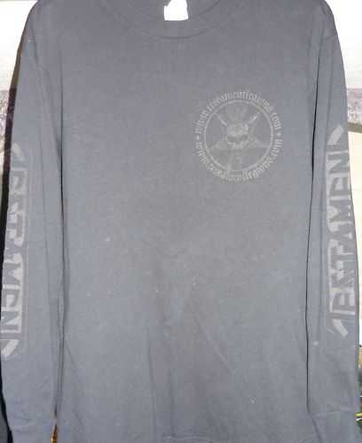 Vintage Testament black on black tee Vintage Testament black on black tee