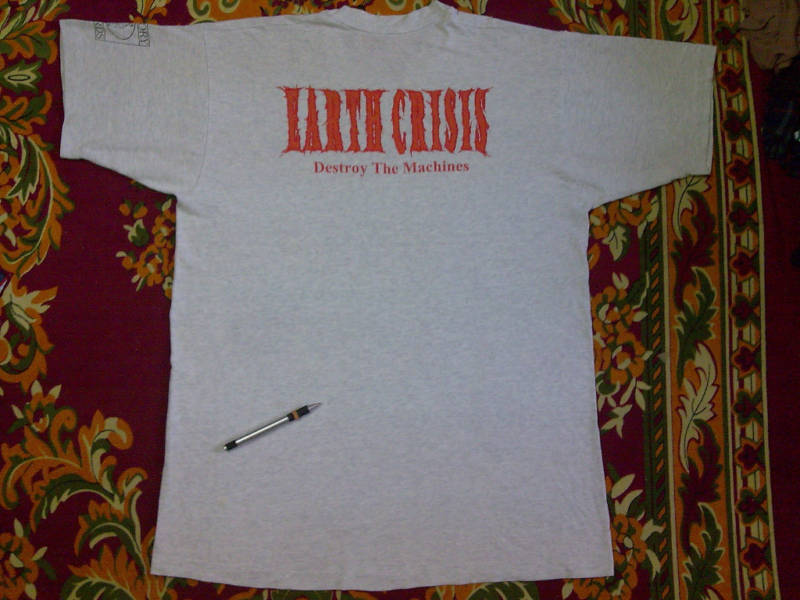 Vintage Earth Crisis bulldog deals tee