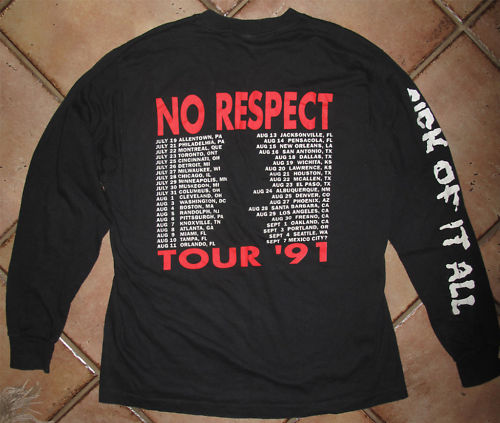 Vintage No Respect Tour 1991. tee