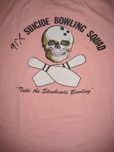 Vintage Take The Skinheads Bowling. And Listen To 91-X. tee