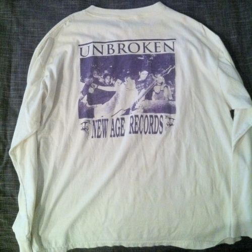 Vintage BIN Unbroken New Age Records long sleeve tee