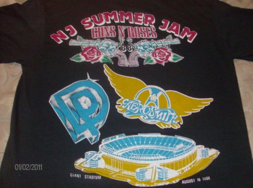 Vintage GNR NJ Summer Jam 1988. tee