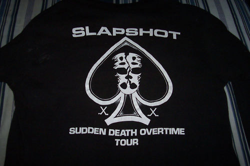 Vintage Slapshot Sudden Death Overtime tour long sleeve tee