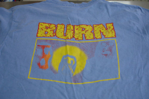 Vintage Baby Blue Burn shirt tee