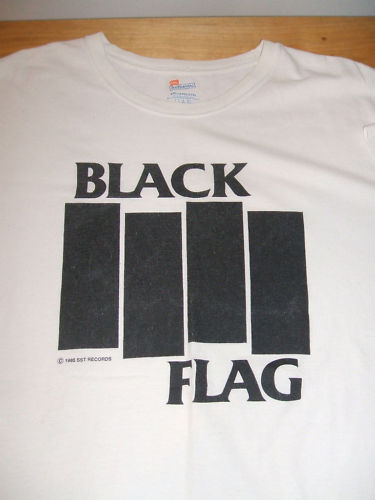 Vintage Black Flag 1985 bars shirt tee