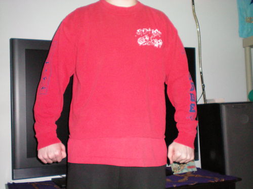 Vintage Judge Schism 4 sided red long sleeve tee