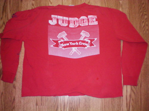 Vintage Judge Schism 4 sided red long sleeve tee