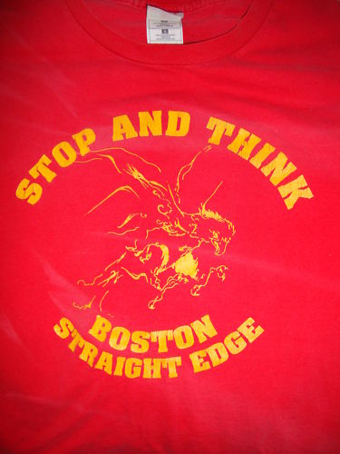 Vintage Stop and Think shirt tee