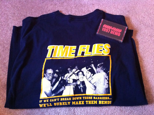 Vintage Time Flies shirt and demo pack tee