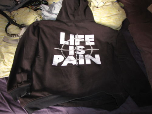 Vintage Merauder Life Is Pain hoody tee