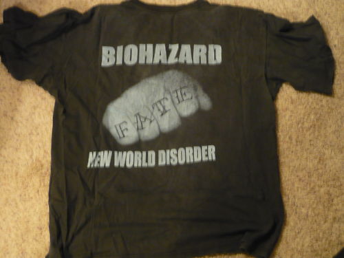 Vintage Biohazard New World Disorder shirt tee