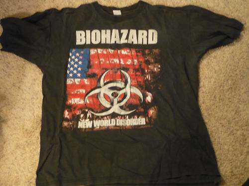 Vintage Biohazard New World Disorder shirt tee