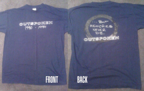 Vintage Outspoken last show shirt tee