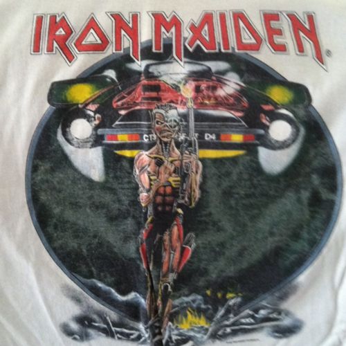 Vintage White Hot Iron (Maiden). tee