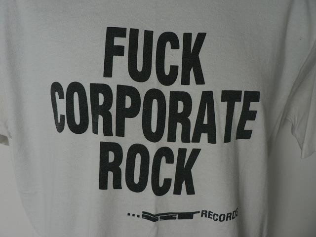 Vintage Fuck Corporate Rock SST Records shirt tee