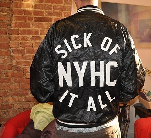 Vintage Sick Of It All satin varsity jacket tee