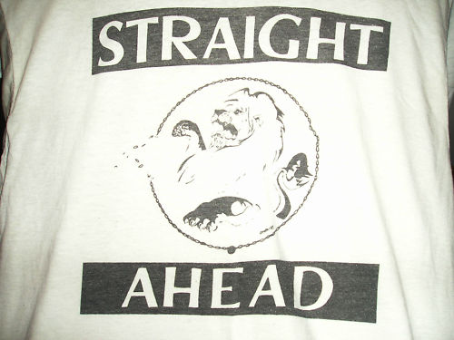 Vintage Straight Ahead ringer tee