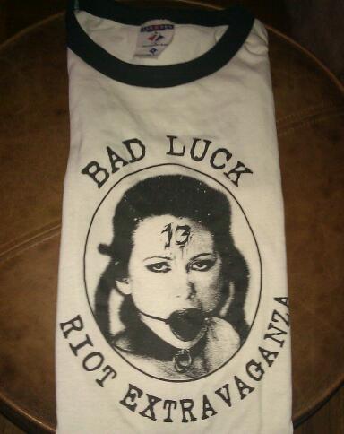 Vintage BIN Bad Luck 13 Riot Extravaganza shirt tee