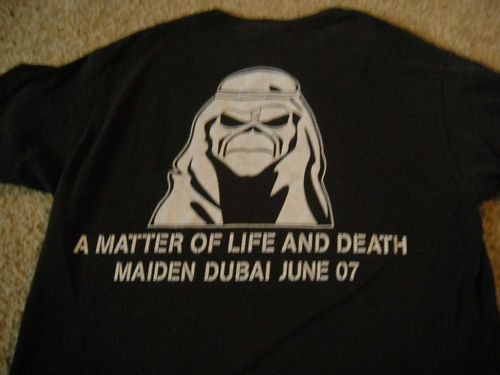 Vintage Maiden Dubai June 2007. tee