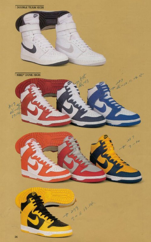 S t Elevado Electrizar Vintage 1985 Nike Catalog: Big Nike's, Dunks and Jordans....
