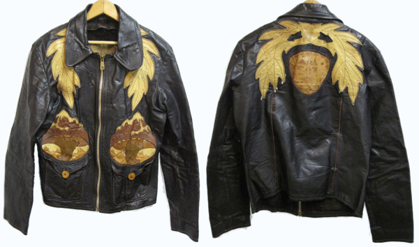 vintage east west leather jacket