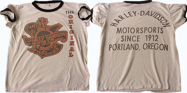 vintage harley davidson champion runner t-shirt