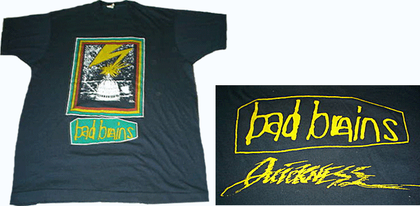 Vintage 1989 Bad Brains Shirt Quickness Tour XL