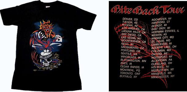 Vintage Great White T-Shirt | Once Bitten Back Tour 87