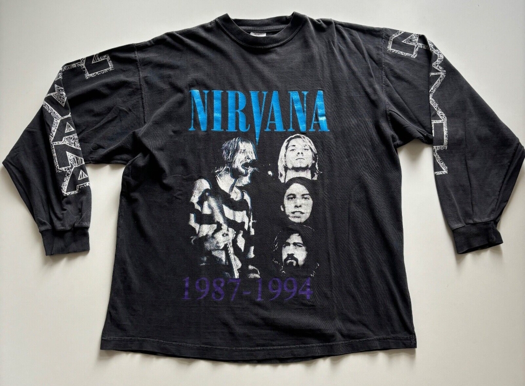 Nirvana 1987-1994 Bootleg Memorial Longsleeve T-Shirt Front