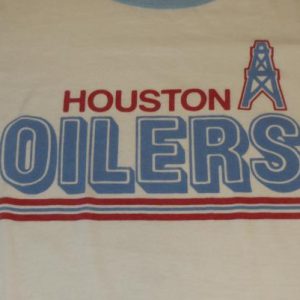 1980s HOUSTON OILERS - TEE-JAYS - XL - 50/50