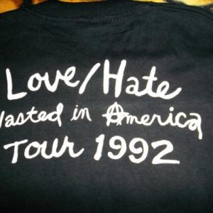 VINTAGE LOVE/HATE 1992 PROMO TOUR T-SHIRT