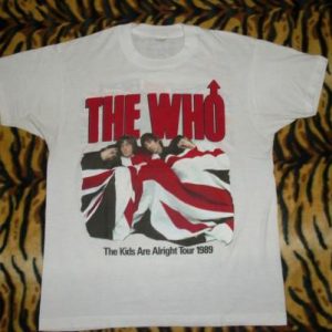 The Who 1989 The Kids Are Alright Tour T-shirt