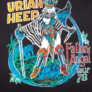 VINTAGE URIAH HEEP 1978 FALLEN ANGEL TOUR T-SHIRT