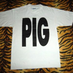 VINTAGE PIG 90s PROMO TOUR INDUSTRIAL BAND T-SHIRT