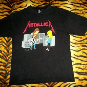 Vintage Beavis And Butthead Metallica 1990s T-shirt MTV