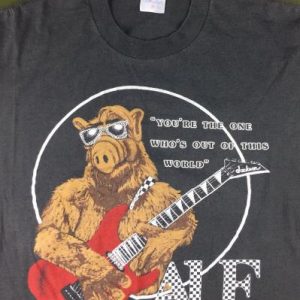 Vintage 80s ALF Jackson Guitar Science Fiction TV T-Shirt