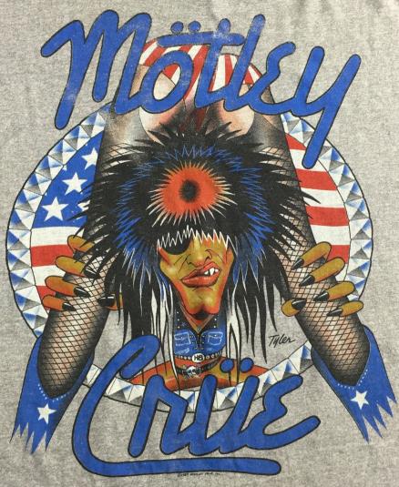 Vintage 1987 Motley Crue Girls Concert Tour T-Shirt XL | Defunkd